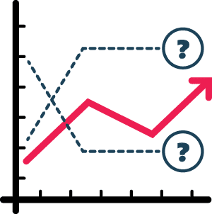Forecasting and predictions icon