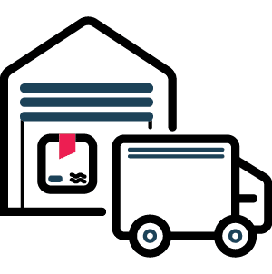 Warehouse receiving feature icon