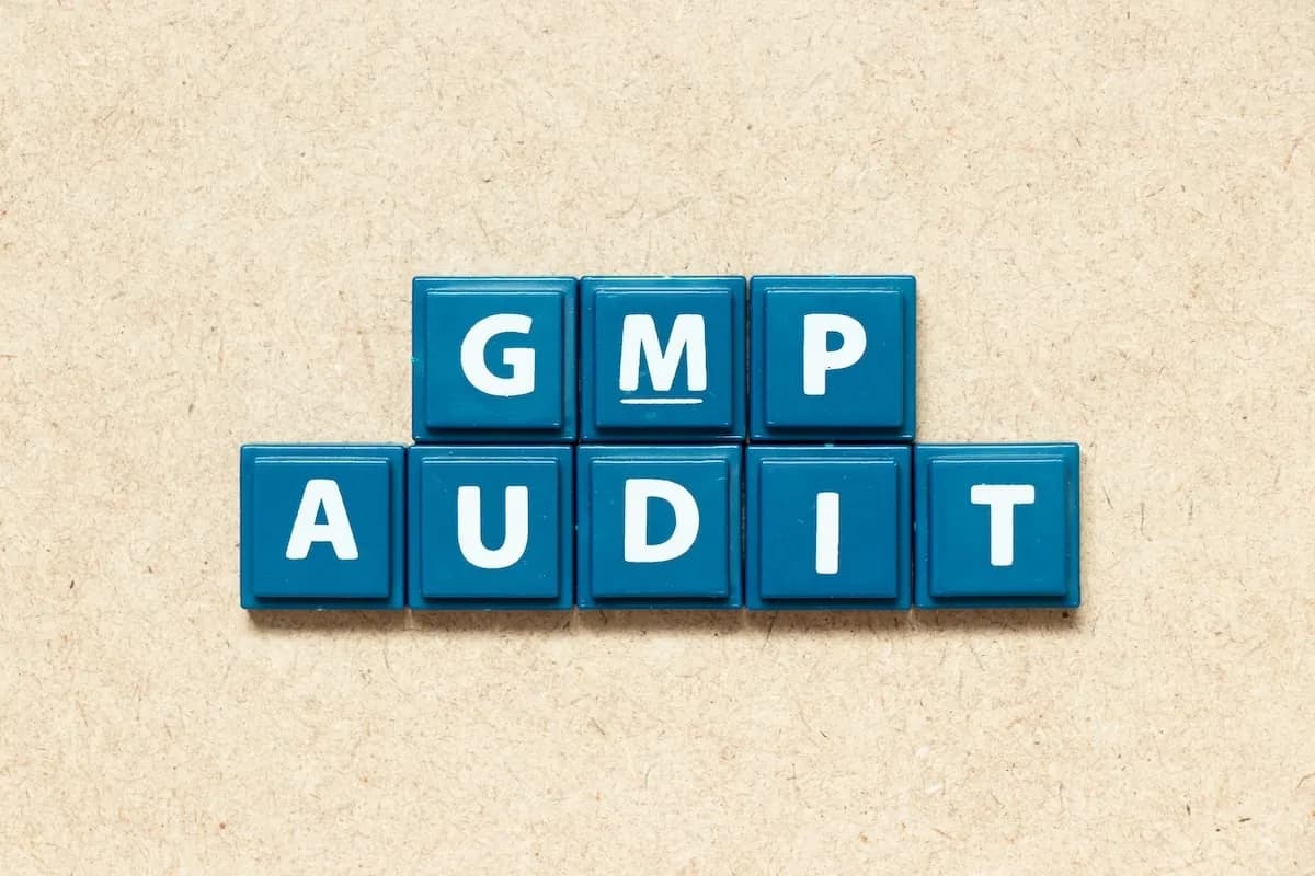 letters spelling gmp good manufacturing practices audit