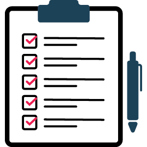 Order management checklist icon