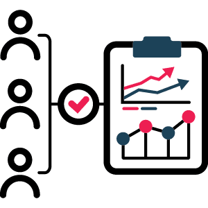 Data-driven decision making icon