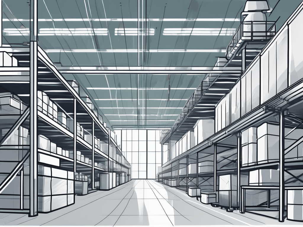 A modern warehouse with automated systems and advanced technology