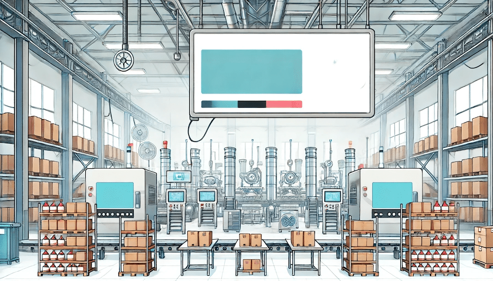 illustration of manufacturing facility