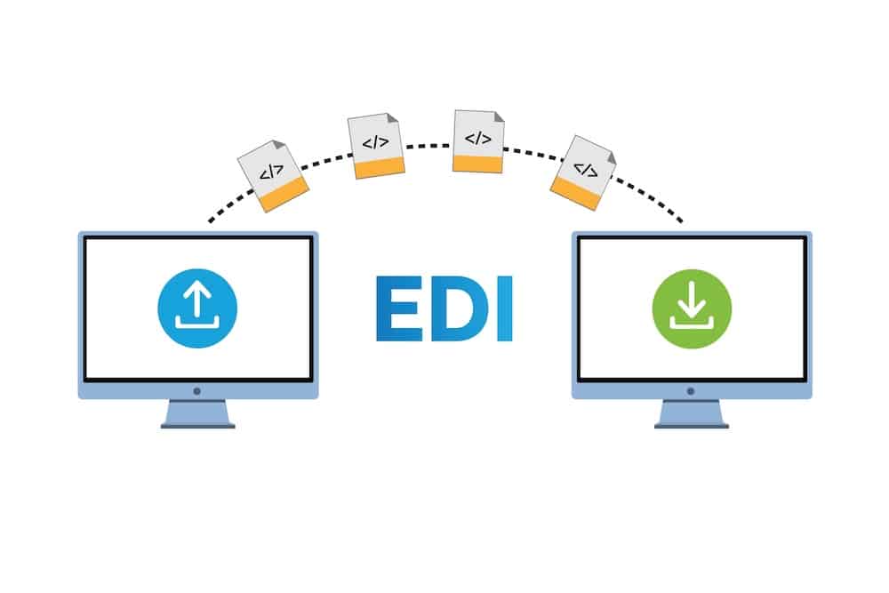 EDI compliance illustration of edi transaction between two computers
