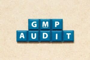 letters spelling gmp good manufacturing practices audit