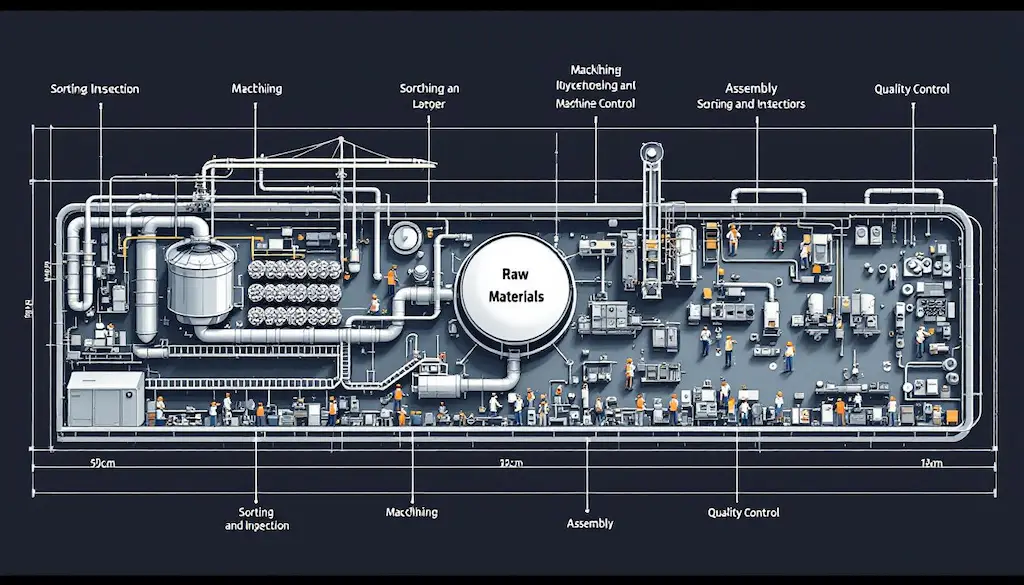 manufacturing quality control layout diagram