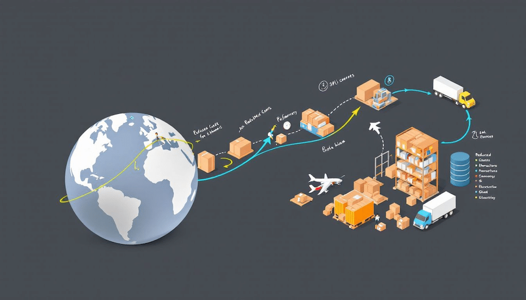 what is a 3pl diagram with earth and logistics elements