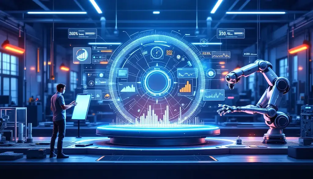 shop floor data collection with robot