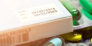 box of pills with manufacturing and expiration dates