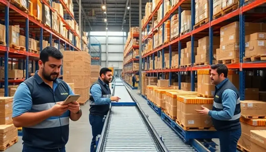 warehouse workers doing case picking